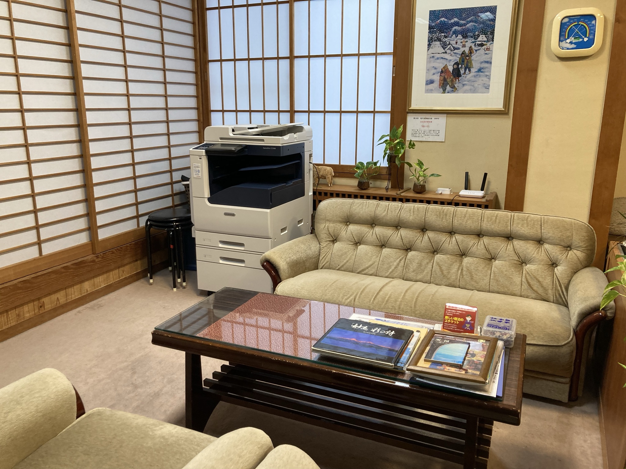 ロビーに複合機を設置